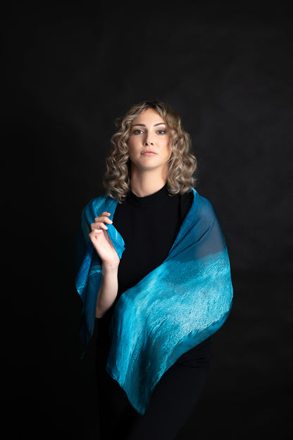 Silk Scarf  'Waterway'